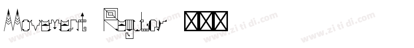 Movement Regular字体转换